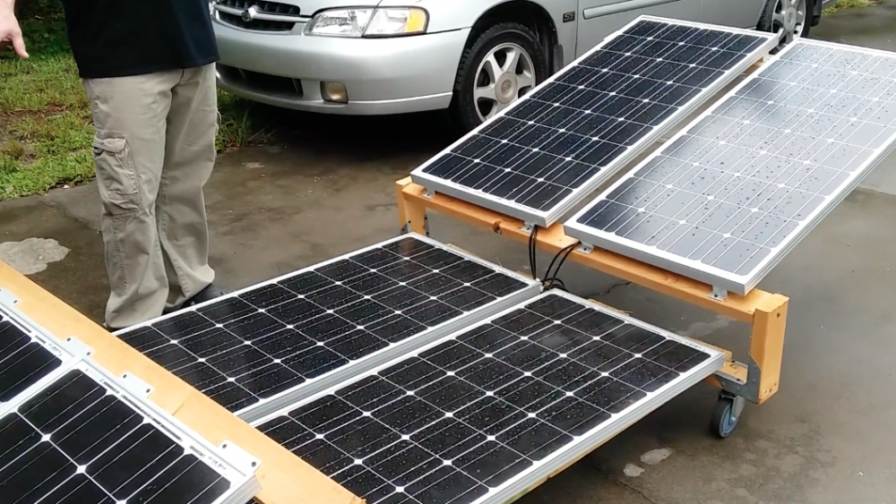 Canning chicken with a solar generator (Video)