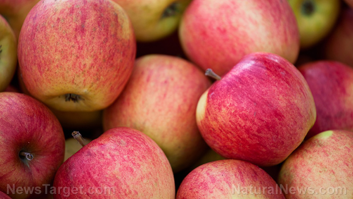 80% of non-organic apples are sprayed with a toxic chemical to make them look fresh