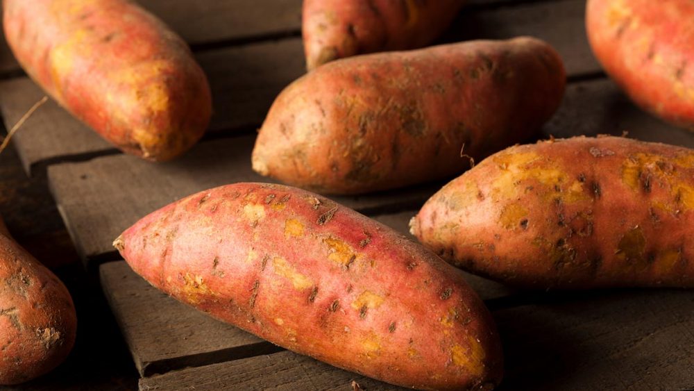 Sweet potatoes are nutrient-dense foods with high amounts of beta-carotene