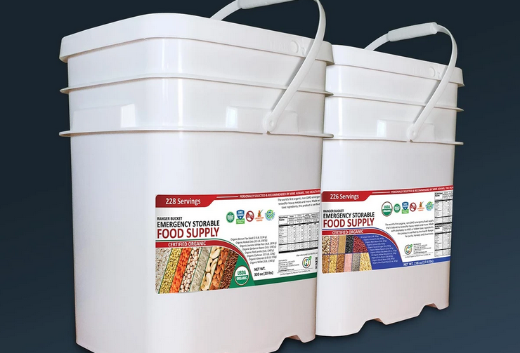 As food prices skyrocket, we have 122 organic storable food “Ranger Buckets” at the OLD prices… and 300 more ready to ship 10 days from now