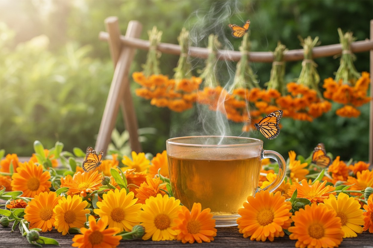 Report Describes Calendula Tea as Natural Gut Support